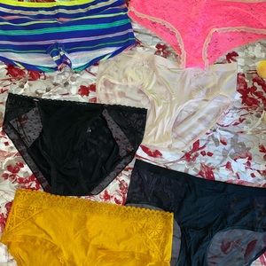 6 NEW pairs of aerie Size large underwear